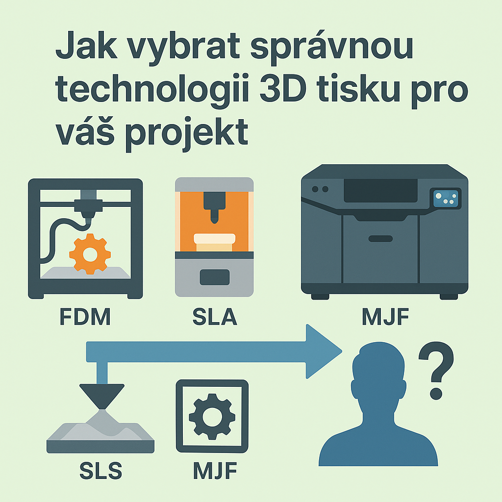 Jak vybrat správnou technologii 3D tisku pro váš projekt