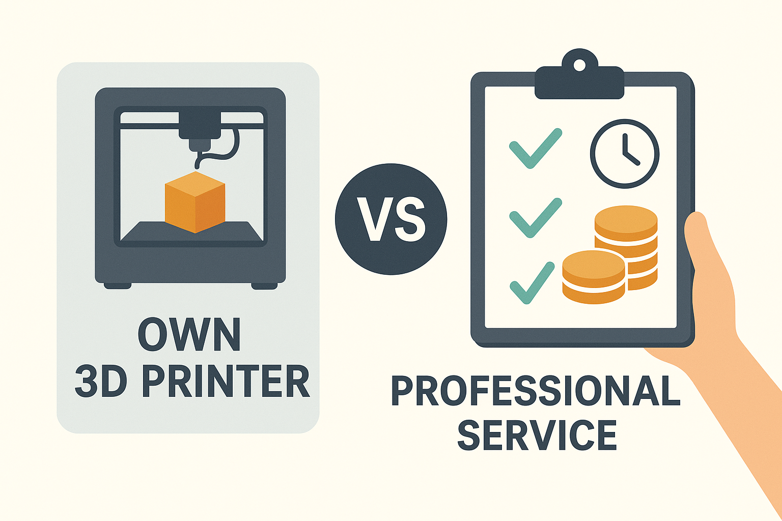 Owning a 3D printer vs. using a professional service: Pros and cons